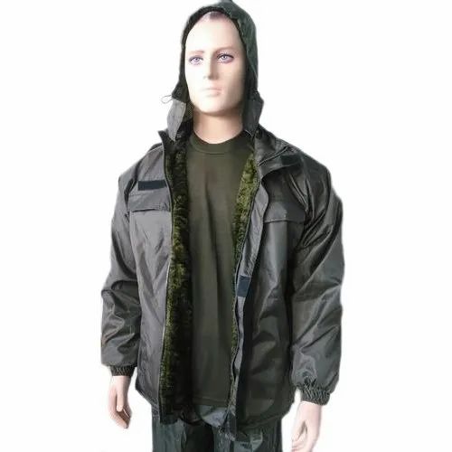 Collar neck fur jacket